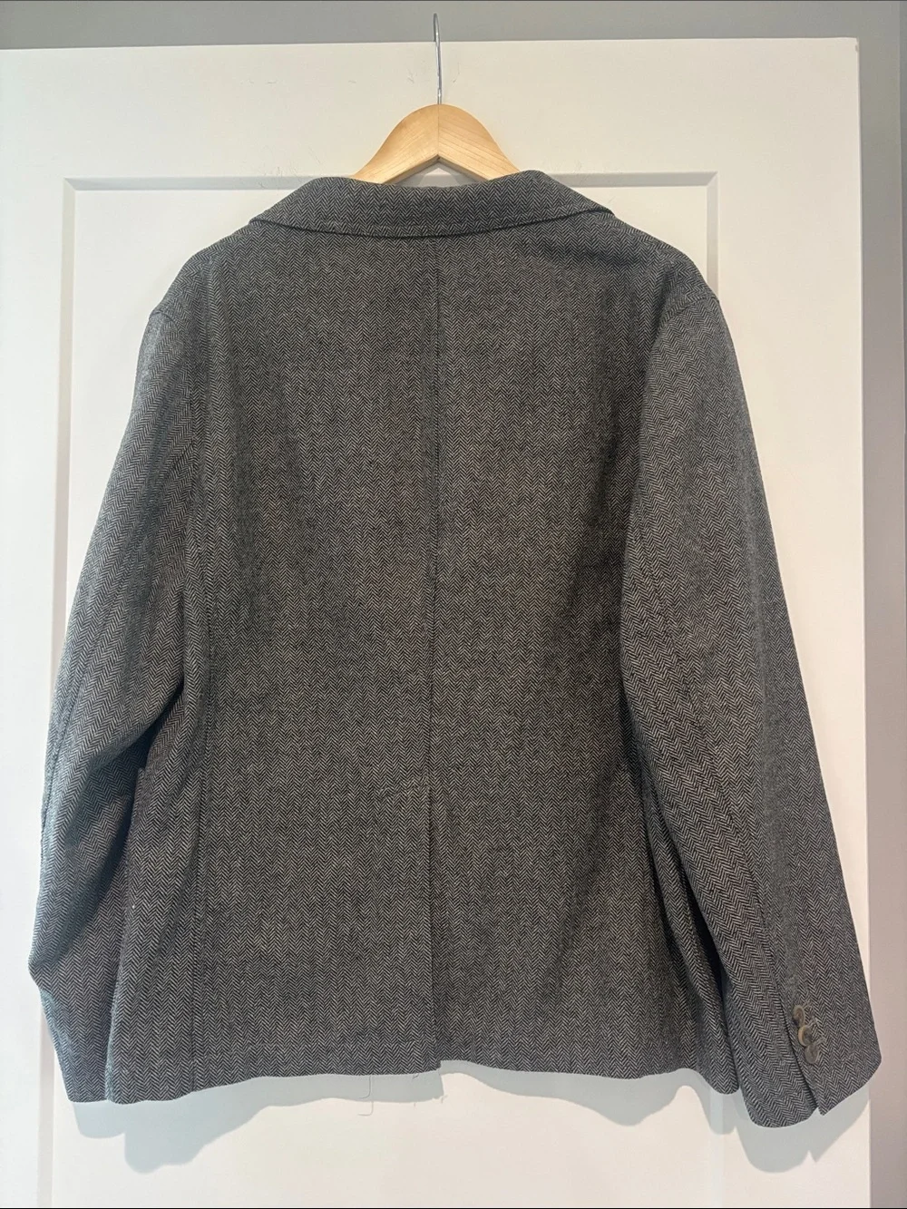 Polo Ralph Lauren Tweed Herringbone Blazer Sport Coat Gray